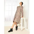 Veste longue pour femme Mia Cotton - Imprimé Dabu fait main