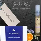 La Aromas Sunshine Bliss: perfume para coche de lavanda y naranja para viajes radiantes