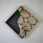 Elegant Black & Gold Wooden Tissue Holder
