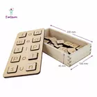 Tantrums träbokstäverspel, stavningsövningsset med tre ord och CVC-ord, pedagogisk leksak för 3+ år