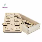 Tantrums träbokstäverspel, stavningsövningsset med tre ord och CVC-ord, pedagogisk leksak för 3+ år