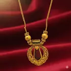 Elegant Gold Plated Necklace and Earring Set with Maroon & Green Stones