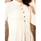 Sadira Off-White Handloom Cotton Kurta with Pockets