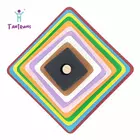 Tantrums Preschool Wooden Square Graded Tower Puzzle For Kids to Develop Eye Coordination