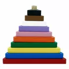 Tantrums Preschool Wooden Triangle Graded Tower Puzzle for Kids to Develop Eye Coordination