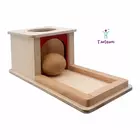 Tantrums Montessori Object Permanence Box with Tray and Ball Montessori Toys for Infant 6-12 Month 1 Year Old Toddlers