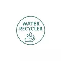 Grünes Verkäuferabzeichen