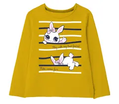 Camisetas estampadas de algodón para niñas