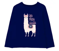 Camisetas estampadas de algodón para niñas