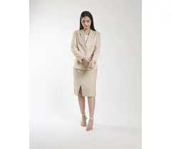 Kjolkostym i polybomull - Beige