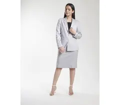 Kjolkostym i polybomull - Grå