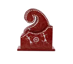 Tea Coaster - Muthi- Hand Painted Warli Painting