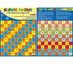 StepsToDo Super Math Educational Board Game Pack of 10 - Multicolor Paper