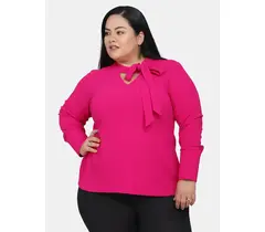 Power Sutra Stretch-Top mit V-Ausschnitt und Cut-Outs – Pink