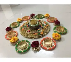 GOTA RANGOLI DE PEACOCK