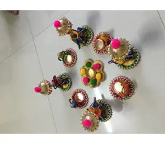 RANGOLI DE ELEFANTE DE MARIONETA