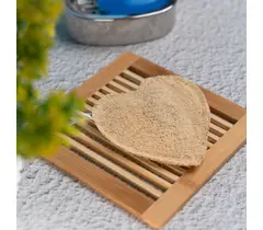 Paquete de 2 esponjas de lufa en forma de corazón