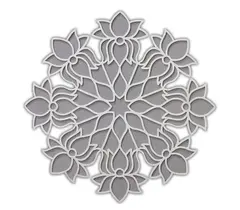 Rangoli cortado con láser de loto