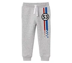 Minikult träningsbyxor i bomull med grafiska tryck och fickor (pack 1) (grå)