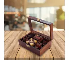 SHRIJICRAFTS Wooden Puzzle - Handcrafted Brown Jigsaw for Ages 6+