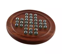 SHRIJICRAFTS Handcrafted Wooden Board Game - 22.86 X 22.86 X 2.5 cm