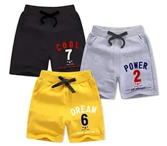 Minicult bomullsslinga pojkshorts med dragsko och fickor (paket med 3) (flerfärgad)