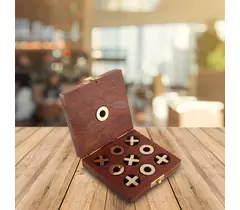 SHRIJICRAFTS Handcrafted Wooden Puzzle - Brown, 12.06 X 12.06 X 3.17