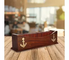 SHRIJICRAFTS Wooden & Brass Puzzle - Handcrafted Brain Teaser