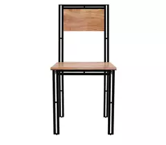 Silla de comedor de madera de mango con hierro