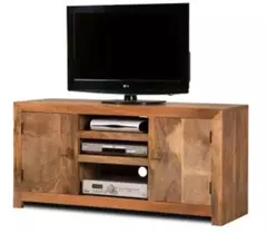 Mueble de TV de madera de mango con puerta