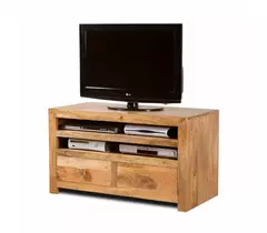 Mueble de TV de madera de mango con cajón