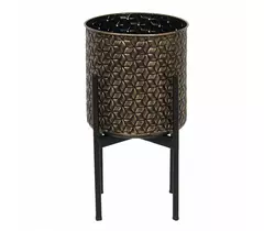 Gabinete para vinos de madera de mango con hierro