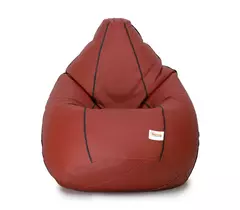 Sattva Classic XXXL Bean Bag Cover (Ingen fyllning) Solbränd med svarta kanter