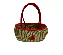 Handloom Sabai Grass Storage Box - Sabai Grass Sparrow Basket