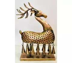 Majestätisk hjortshow med 10 harmoniska hängande klockor