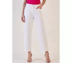 White Regular Fit Trouser