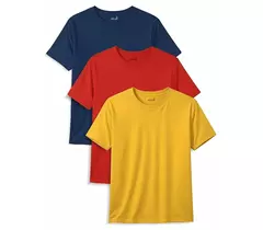 Minicult Basics Cotton T-shirts med halv ärm för barn i livfulla enfärgade färger (paket med 3)