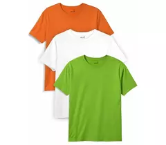 Minicult Basics Cotton T-shirts med halv ärm för barn i livfulla enfärgade färger (paket med 3)