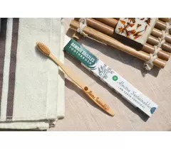Organic Bamboo Toothbrush – Charcoal Infused for Whitening & Oral Hygiene