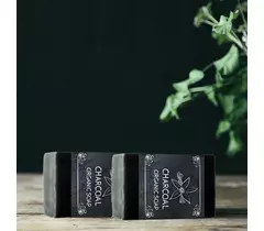 Charcoal & Green Tea Bath Soap - set of 2 soaps