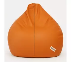 Sattva Classic XXXL Bean Bag Cover (Ingen fyllning) Orange Med Marinblå kanter