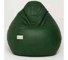 Sattva Classic XXXL Bean Bag Cover (Ingen fyllning) i mörkgrön färg