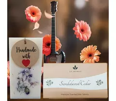 Sandalwood Cedar Scented Wax Sachet Fragrance Bar | Air Freshener for Enclosed Spaces | Wax Sachet for Drawer and Closet| Wardrobe freshener