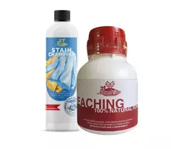 Natural Care Flecken-Champion-Kombination für die Wäsche | Oxy-Bleichpulver + Fleckenentferner-Spray | Wirksam gegen Flecken | Textilverträglich | Chemikalienfreie Reinigung für Kleidung und Polster