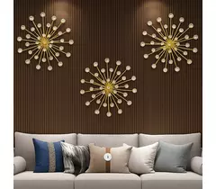 Tableau mural en métal « Éclat de soleil divin » - 3 x 34 cm (sans cadre)