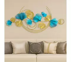 Décoration murale en métal Arc doré divin - 127 x 64 cm