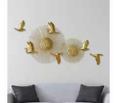 Décoration murale en métal Divine Raybird - Motif rayonnant de soleil