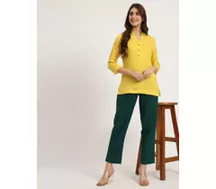 Flaschengrüne Baumwollhose – bequeme und stylische Alltagskleidung