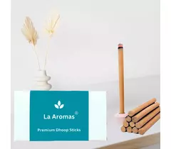 La Aromas Divyam Dhoop Sticks - Saffron & Cedarwood (70g)