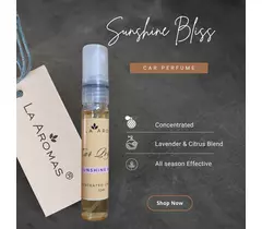 La Aromas Sunshine Bliss Car Perfume - Lavender & Orange Blend